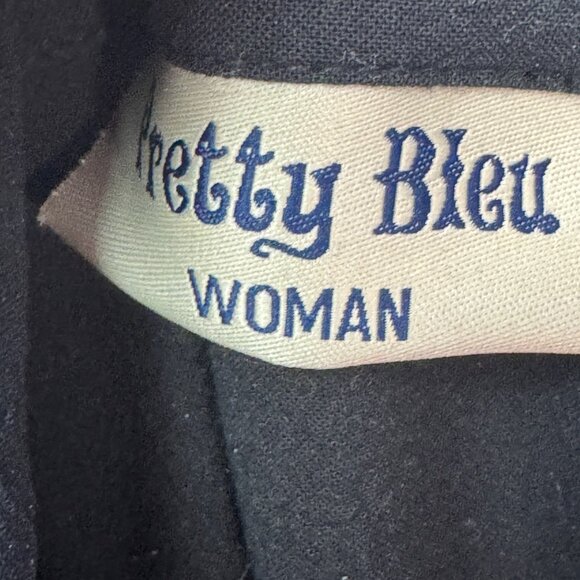 Pretty Bleu Womens Size 2X Black Embroidered Frog  Two Piece Set - Picture 5 of 11